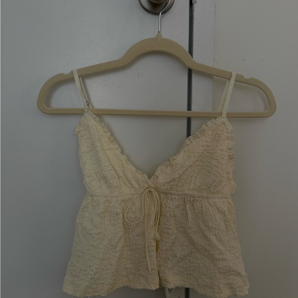 Princess Polly Cream Tank Top